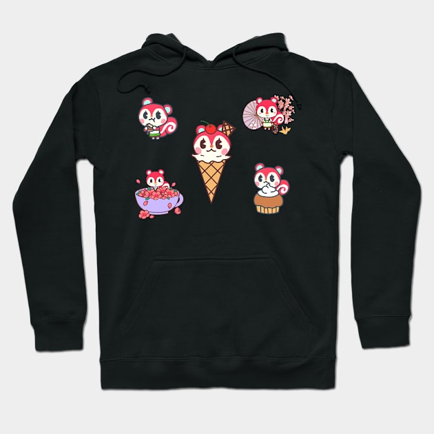 Poppy sticker pack Hoodie by miriart